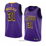 Maillot Los Angeles Lakers Mike Muscala No 31 Ville 2018-19 Volet