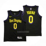 Maillot Los Angeles Lakers Nick Young NO 0 Ville 2019-20 Noir