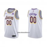 Maillot Los Angeles Lakers Personnalise Association 2021-22 Blanc