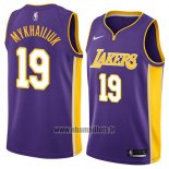 Maillot Los Angeles Lakers Sviatoslav Mykhailiuk No 19 Statement 2018 Volet