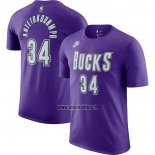 Maillot Manche Courte Milwaukee Bucks Giannis Antetokounmpo Classic 2022-23 Volet