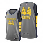 Maillot Memphis Grizzlies Anthony Tolliver No 44 Ville 2020 Gris