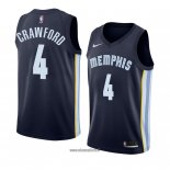 Maillot Memphis Grizzlies Markel Crawford No 4 Icon 2018 Bleu