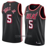 Maillot Miami Heat Derrick Jones Jr. No 5 Classic 2018 Noir