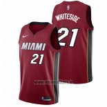 Maillot Miami Heat Hassan Whiteside No 21 2017-18 Rouge