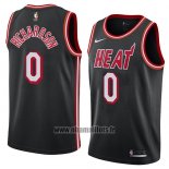 Maillot Miami Heat Josh Richardson No 0 Classic 2018 Noir