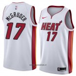 Maillot Miami Heat Rodney Mcgruder No 17 Association 2018 Blanc