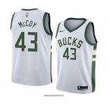 Maillot Milwaukee Bucks Brandon Mccoy No 43 Association 2018 Blanc