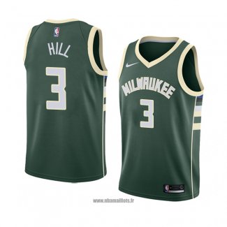 Maillot Milwaukee Bucks George Hill No 3 Icon 2018 Vert