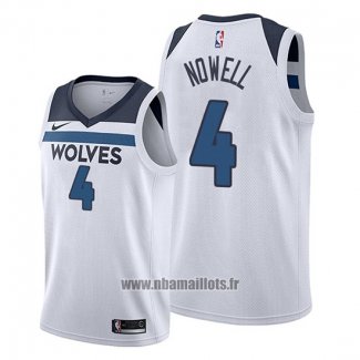 Maillot Minnesota Timberwolves Jaylen Nowell No 4 Association Blanc