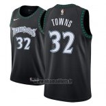 Maillot Minnesota Timberwolves Karl-anthony Towns No 32 Classic 2018 Noir