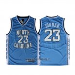 Maillot NCAA North Carolina Tar Heels Michael Jordan NO 23 Bleu