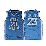Maillot NCAA North Carolina Tar Heels Michael Jordan NO 23 Bleu