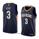 Maillot New Orleans Pelicans Omer Asik No 3 Icon 2018 Bleu