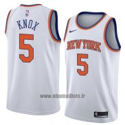 Maillot New York Knicks Kevin Knox No 5 Statement 2018 Blanc