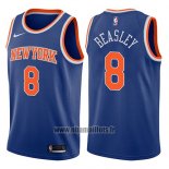 Maillot New York Knicks Michael Beasley No 8 Icon 2017-18 Bleu