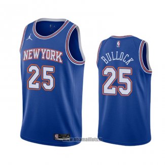 Maillot New York Knicks Reggie Bullock No 25 Statement 2020-21 Bleu