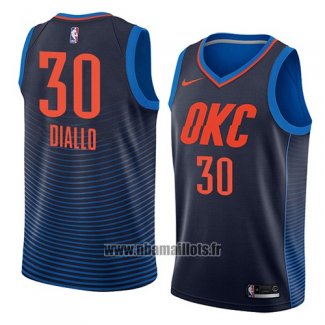 Maillot Oklahoma City Thunder Hamidou Diallo No 30 Statement 2018 Bleu