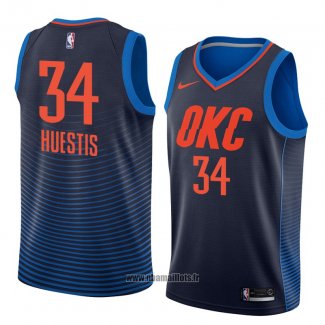 Maillot Oklahoma City Thunder Josh Huestis No 34 Statement 2018 Bleu