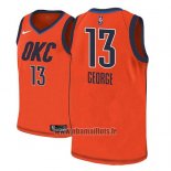 Maillot Oklahoma City Thunder Paul George No 13 Earned 2018-19 Orange