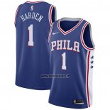 Maillot Philadelphia 76ers James Harden NO 1 Icon Bleu