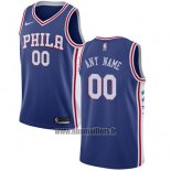 Maillot Philadelphia 76ers Personnalise 2017-18 Bleu