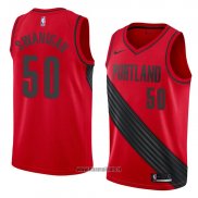 Maillot Portland Trail Blazers Caleb Swanigan No 50 Statement 2018 Rouge