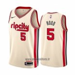 Maillot Portland Trail Blazers Rodney Hood No 5 Ville Crema