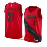 Maillot Portland Trail Blazers Seth Curry No 31 Statement 2018 Rouge