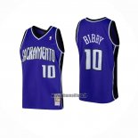 Maillot Sacramento Kings Mike Bibby NO 10 Mitchell & Ness 2002-03 Volet