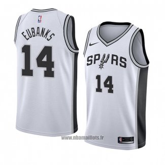 Maillot San Antonio Spurs Drew Eubanks No 14 Association 2018 Blanc