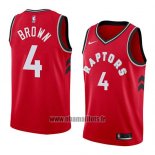Maillot Tornto Raptors Lorenzo Brown No 4 Icon 2018 Rouge