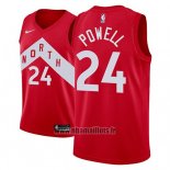 Maillot Tornto Raptors Norman Powell No 24 Earned 2018-19 Rouge