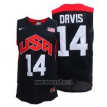 Maillot USA 2012 Anthony Davis No 14 Noir