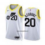 Maillot Utah Jazz Udoka Azubuike NO 20 Association 2022-23 Blanc