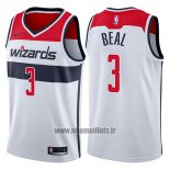 Maillot Washington Wizards Bradley Beal No 3 Association 2017-18 Blanc