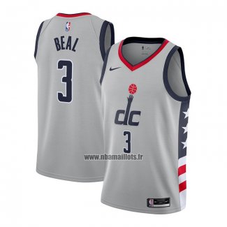 Maillot Washington Wizards Bradley Beal No 3 Ville 2020-21 Gris