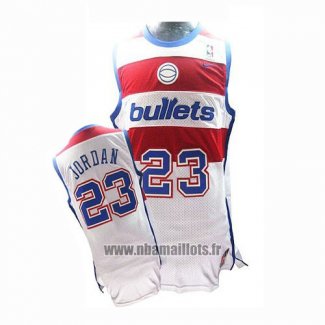 Maillot Washington Wizards Michael Jordan No 23 Retro Blanc2