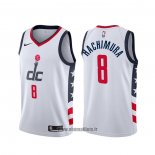 Maillot Washington Wizards Rui Hachimura NO 8 Ville Blanc