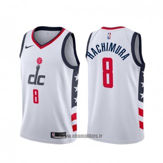 Maillot Washington Wizards Rui Hachimura NO 8 Ville Blanc