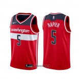 Maillot Washington Wizards Shabazz Napier NO 5 Icon Rouge