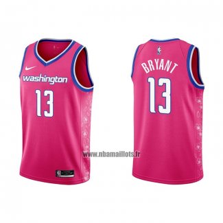 Maillot Washington Wizards Thomas Bryant NO 13 Ville 2022-23 Rosa