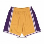 Short Los Angeles Lakers Mitchell & Ness Jaune