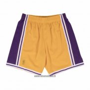 Short Los Angeles Lakers Mitchell & Ness Jaune