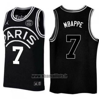 Maillot AJ x PSG Mbappe No 7 Noir