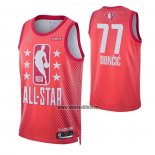 Maillot All Star 2022 Dallas Mavericks Luka Doncic NO 77 Marron