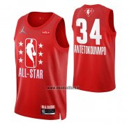 Maillot All Star 2022 Milwaukee Bucks Giannis Antetokounmpo NO 34 Marron