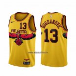 Maillot Atlanta Hawks Bogdan Bogdanovic NO 13 Ville 2021-22 Jaune