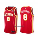 Maillot Atlanta Hawks Danilo Gallinari No 8 Icon 2020-21 Rouge