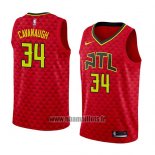 Maillot Atlanta Hawks Tyler Cavanaugh No 34 Statement 2018 Rouge